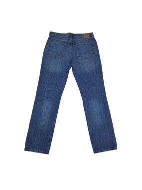 Nautica Mens Straight Fit Jeans 32x32 Blue Denim 100% Cotton Made In Mexico